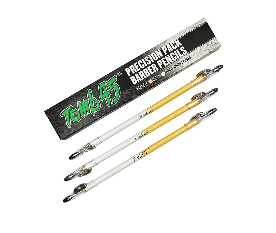 Tomb45 Precision Pack Barber Pencils 3pk Nude/White double-side